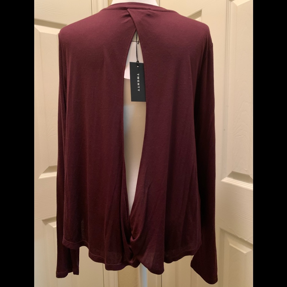 NWT! Twenty Open Back Shirt